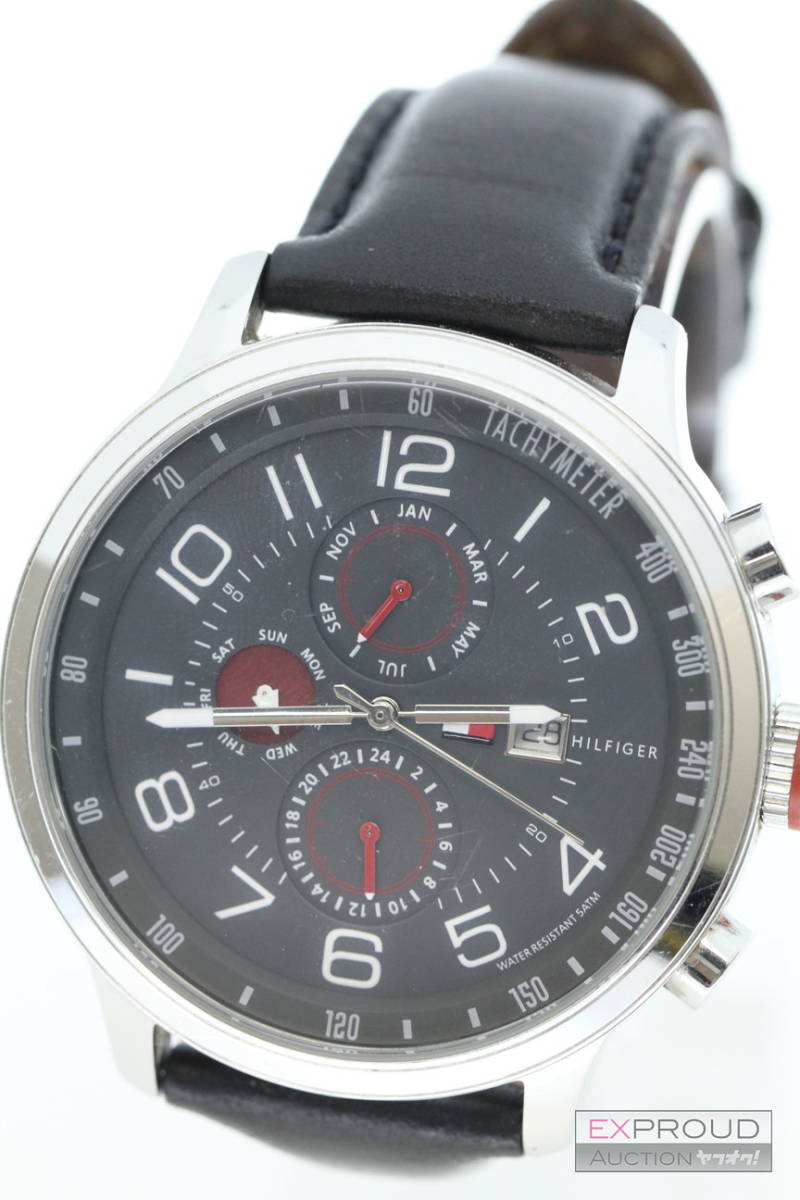 良品 Q026 TOMMY HILFIGER トミーヒルフィガー 腕時計 型番 TH.145.1.14.1269 5ATM防水 メンズ腕時計 ...