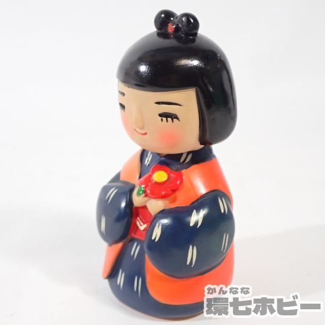 1WK4◇当時物 週刊新潮 谷内六郎 こやけちゃん ソフビ 人形 女の子