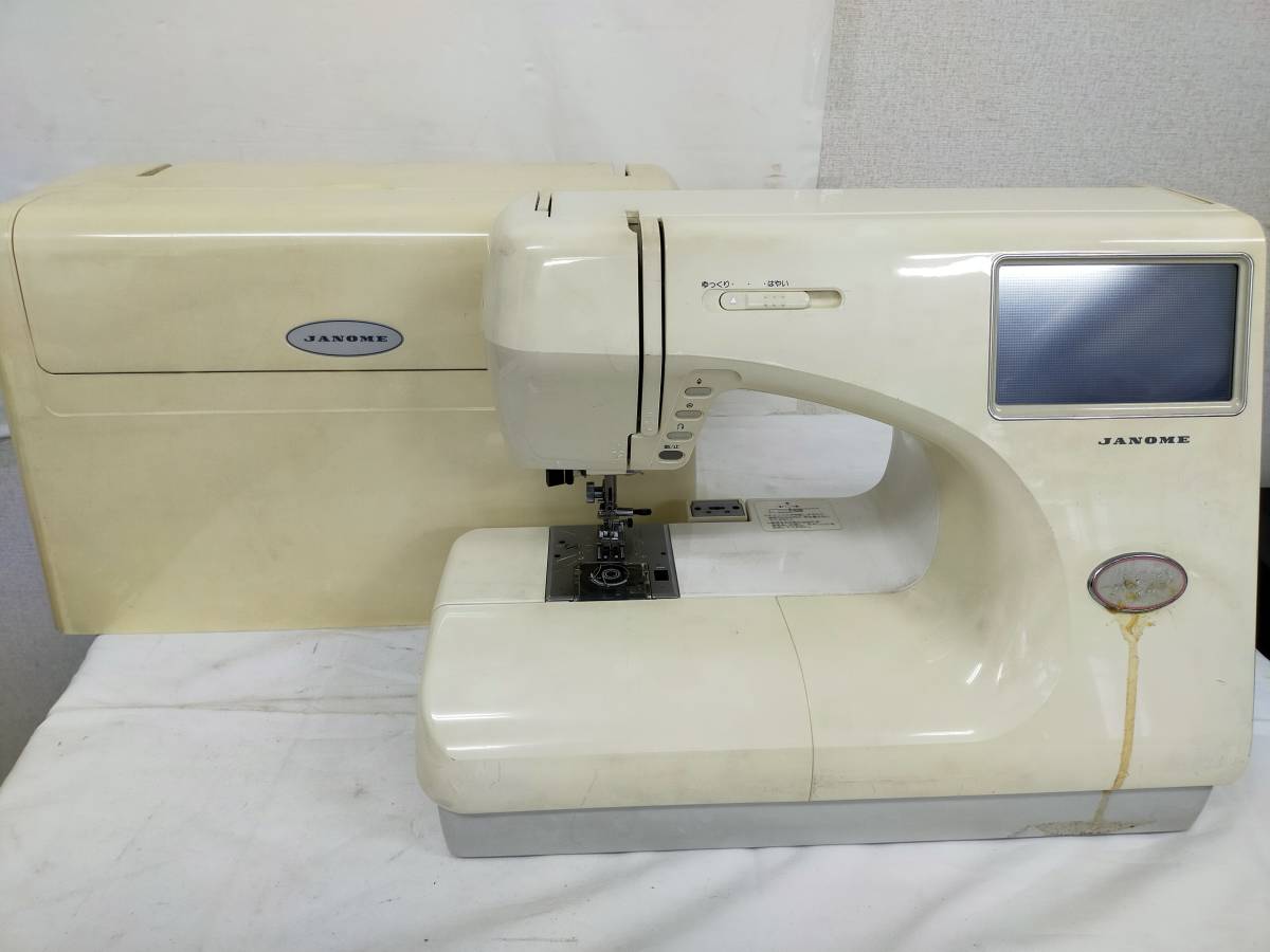 ☆ジャンク品！☆ジャノメ SECIO EX MODEL9000☆動作可！ ミシン JANOME