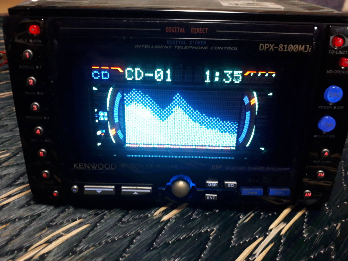 KENWOOD ケンウッド カーステ オーディオ 当時物 CD/MD デッキ 3＋1MD