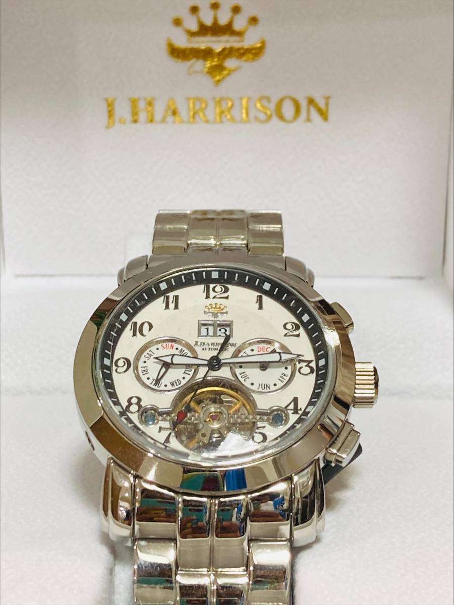 J.HARRISON 自動巻き 裏スケ 未使用品 最低落札設定無し 腕時計 ジョン