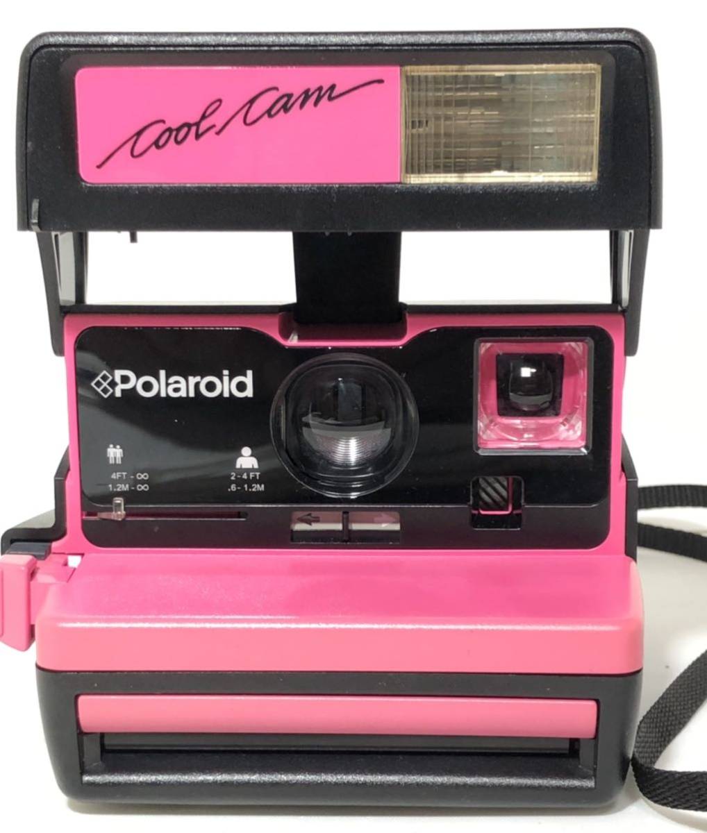 Polaroid 600 Cool Cam　ポラロイドカメラ 作動未確認 動作未チェック【Polaroidポラロイドカメラ《COOL CAM 600》黒×ホット