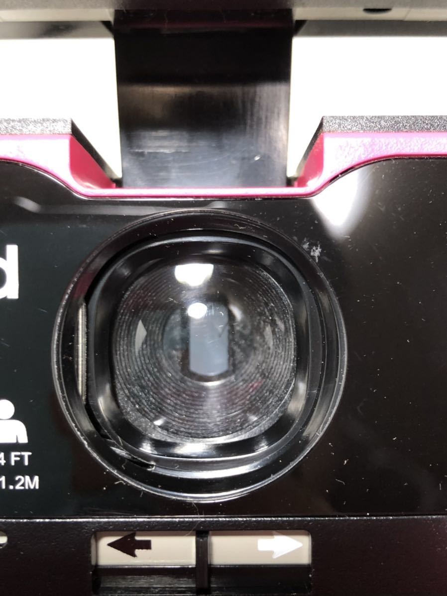 動作未チェック【Polaroidポラロイドカメラ《COOL CAM 600》黒×ホット