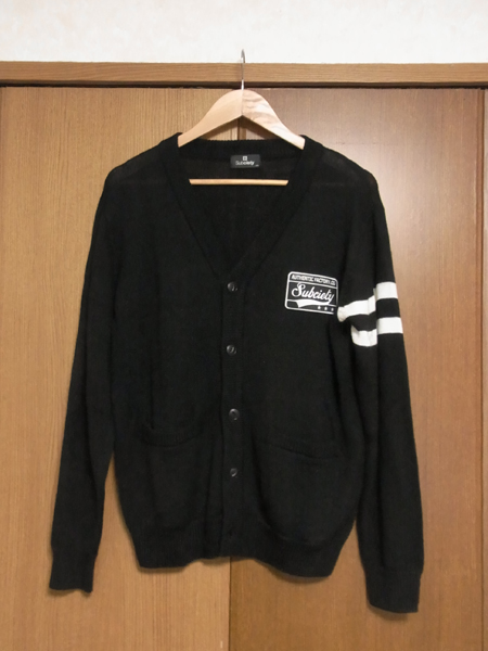SUBCIETY（サブサエティ） EMBLEM CARDIGAN ニットカーディガン