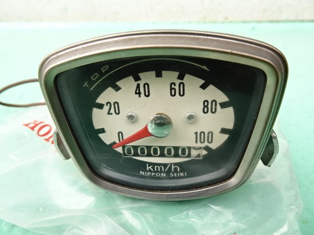 C100 C102 C105 スーパーカブ ホンダ純正 メーター 赤針 当時物新品