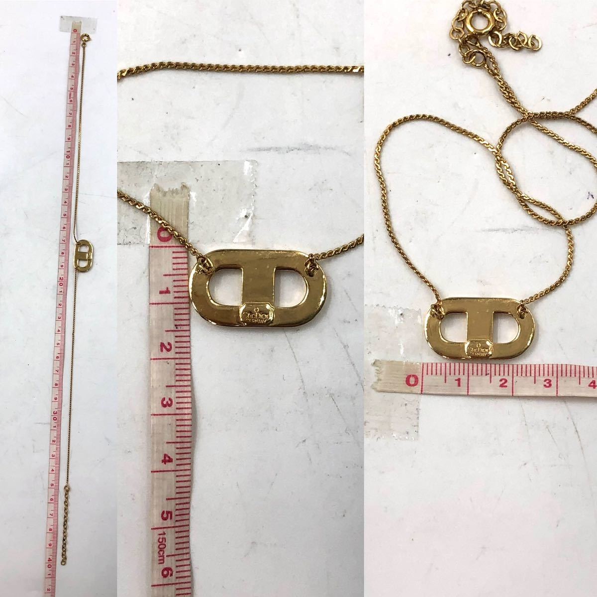 Christian Dior ディオール ネックレス CDロゴ ゴールド アクセサリー