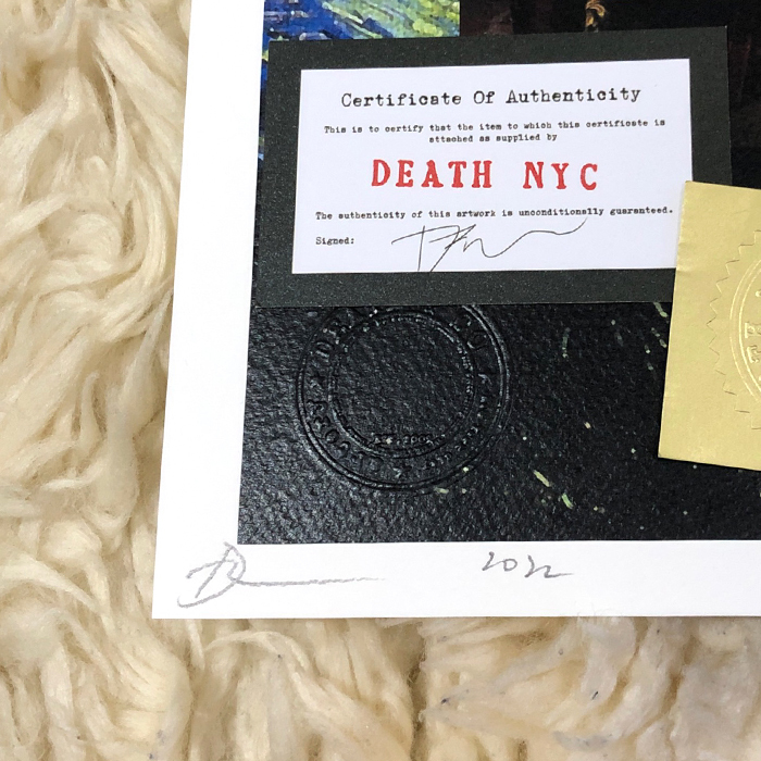 現代アート 世界限定100枚 2022年 新作正規品 DEATH NYC 最後の晩餐