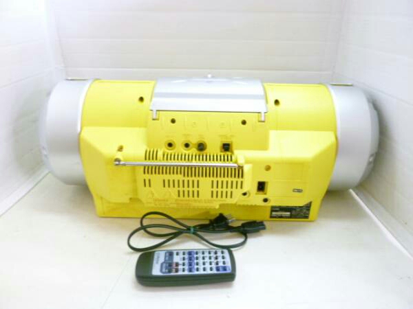 ビクター CDラジカセ RV-X55 Victor - イエロー ドラム缶型イエロー