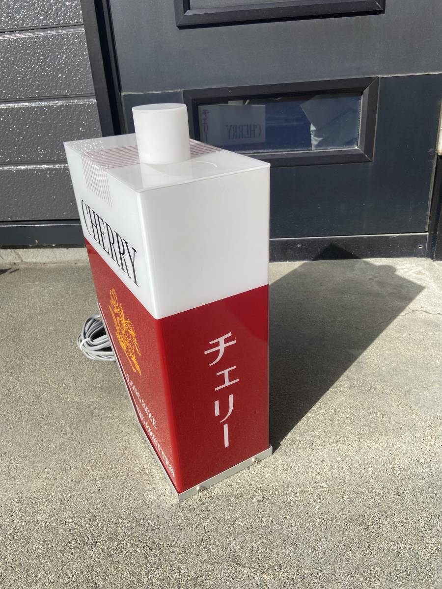 希少！CHERRY 電飾看板 タバコチェリー☆昭和レトロ CHERRY電飾看板 電飾看板 希少！CHERRY タバコチェリー☆昭和レトロ