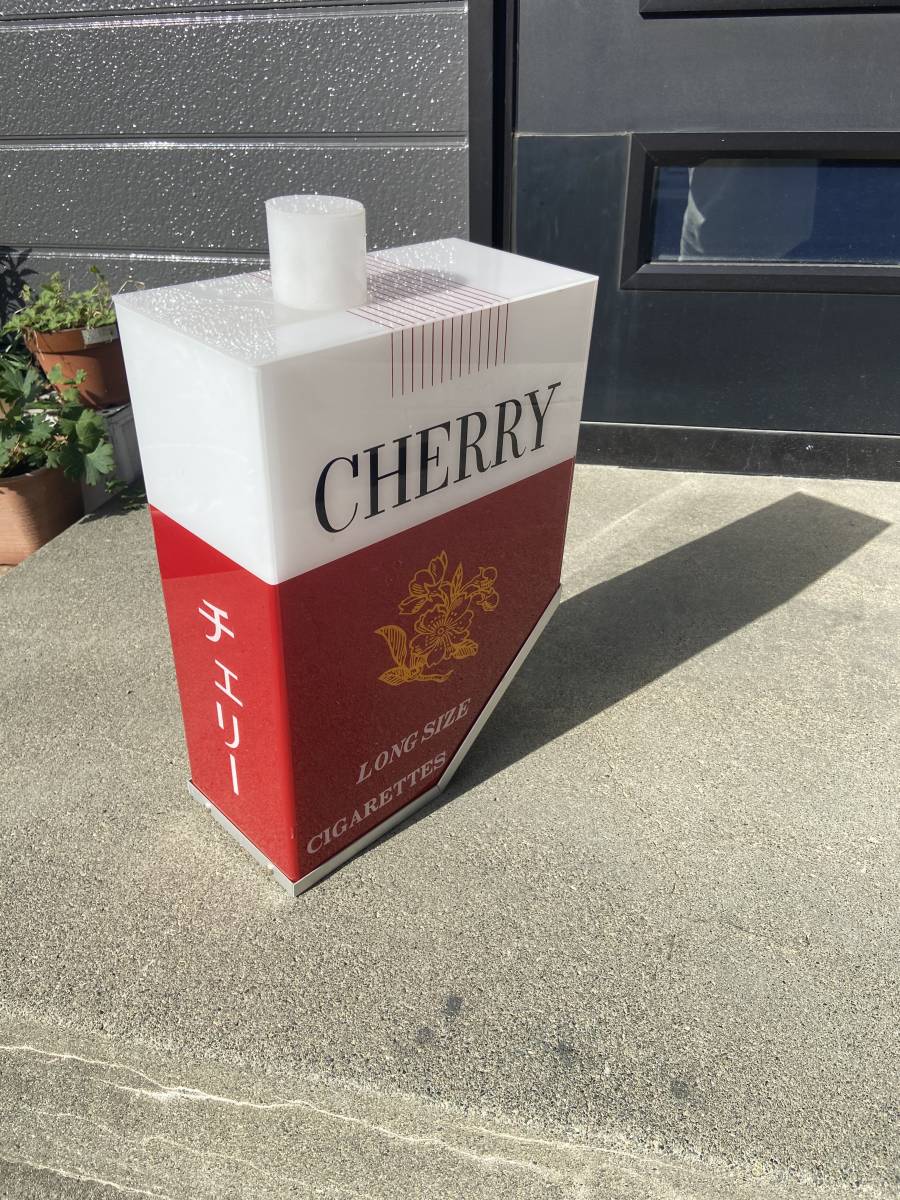 希少！CHERRY 電飾看板 タバコチェリー☆昭和レトロ CHERRY電飾看板 電飾看板 希少！CHERRY タバコチェリー☆昭和レトロ