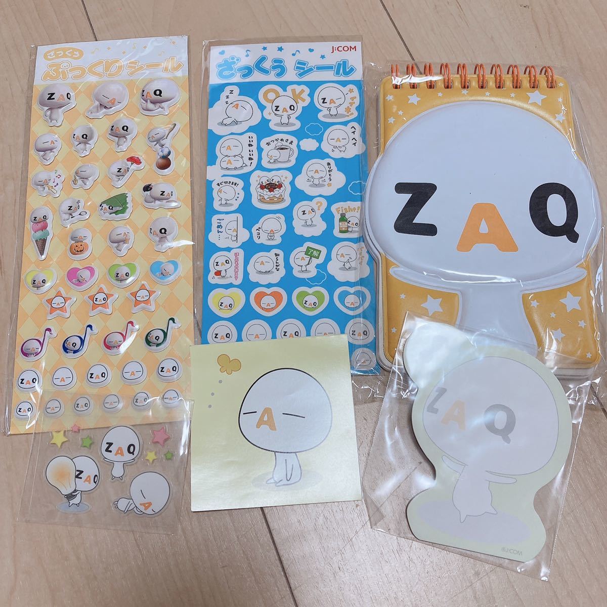 ZAQ ノベルティ ぷっくりメモ ぷっくりシール セット ジェイコム 