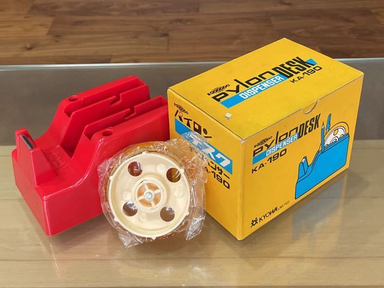 未使用品 昭和レトロ 希少 テープカッター ペン立て メモ帳立て付 