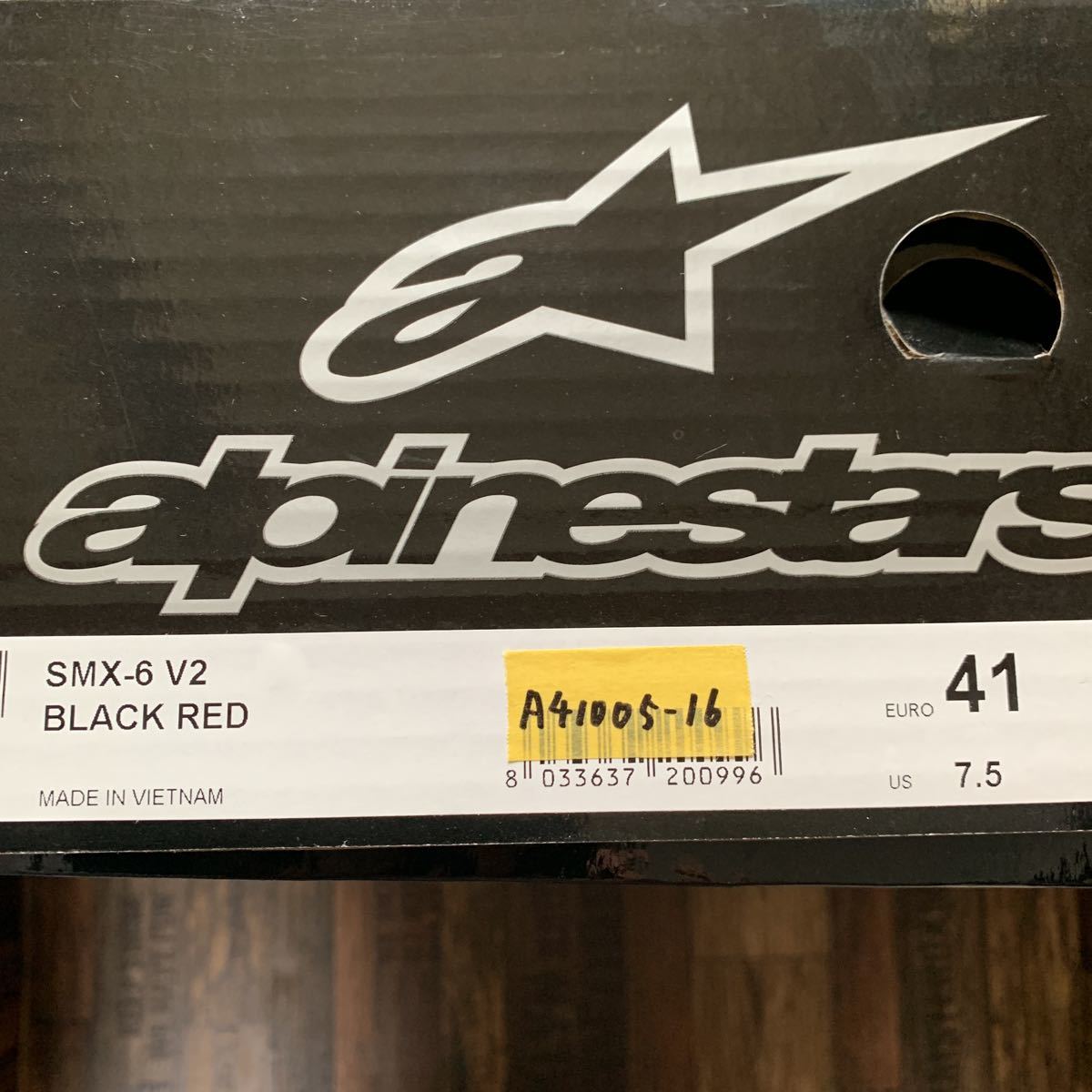 alpinestars アルパインスターズ レーシングブーツ SMX-6 V2 BLACK/RED 
