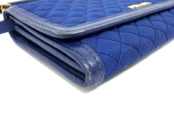 1円 PRADA プラダ 1M1437 テスートナイロン×レザー キルティング 2WAY ショルダーウォレット ミニバッグ 財布 ブルー系 AD3148Ck プラダ PRADA 1円 ブラック系 BG9904 NERO