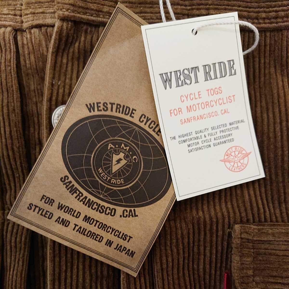 未使用！40%OFF!】#WESTRIDE#1937JXX CORDS#日本製、高密度太畝 
