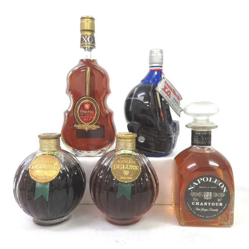 未開栓 フレンチブランデー 5本セット まとめ売り 700ml 40% 新作入荷，低価】 フレンチブランデー 5本セット 700/760ml 箱なし