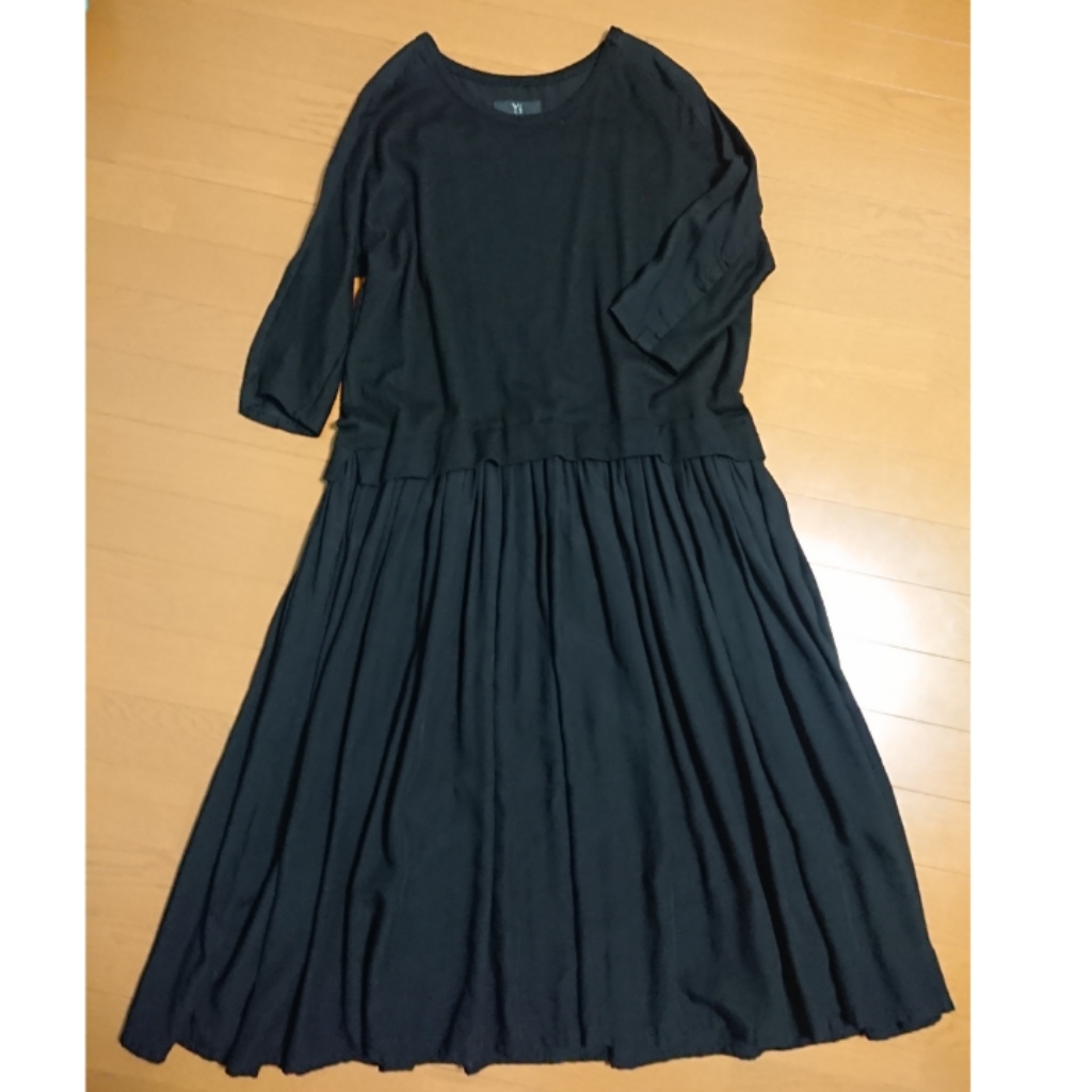 全国無料，本物保証 Y's ヨウジヤマモト ワンピース ワイズレディース 黒ロングワンピース スカート リミフゥ(ワンピース)｜売買されたオークション情報、yahooの商品情報をアーカイブ公開 - オークファン 女性用