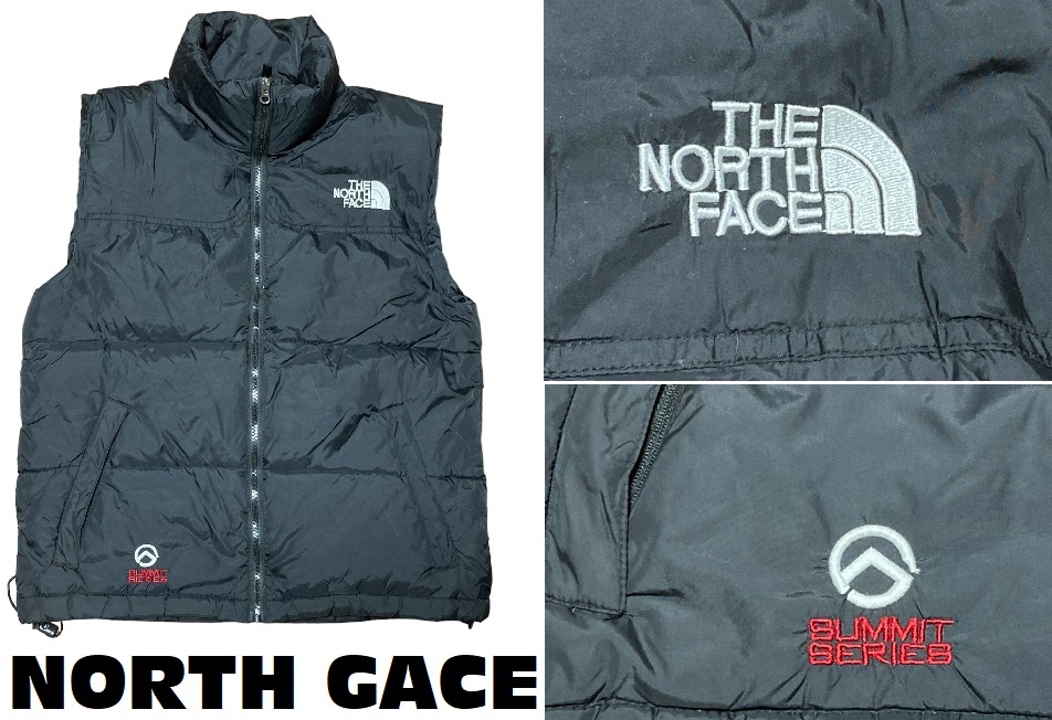 100%新品，定番人気 USA買付ノースフェイスNorthFace/SUMMIT SERIES刺繍入りダウンベスト ブラック M(ベスト)｜売買されたオークション情報、yahooの商品情報をアーカイブ公開 - オークファン 男性用