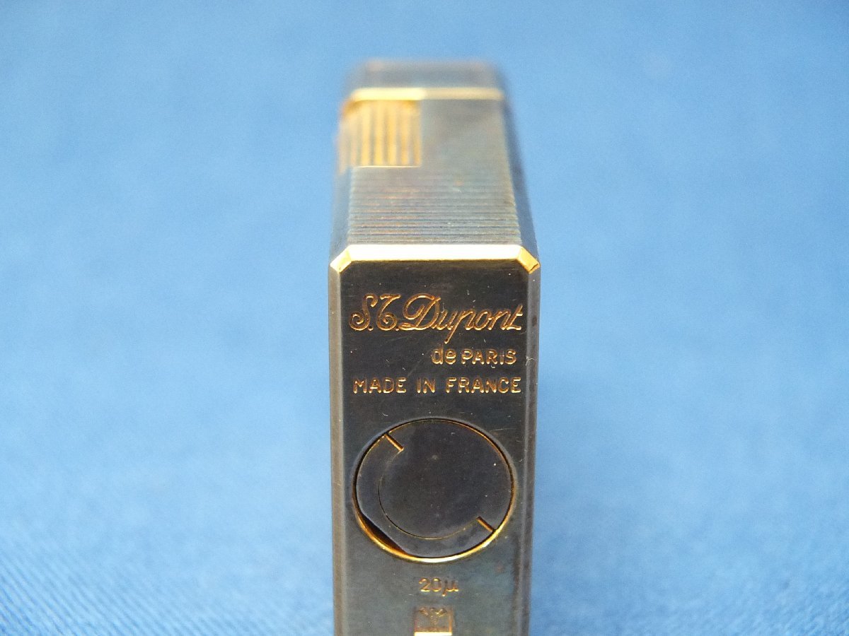 デュポン Dupont 20μ de ガスライター ライター ヴィンテージ ゴールド 