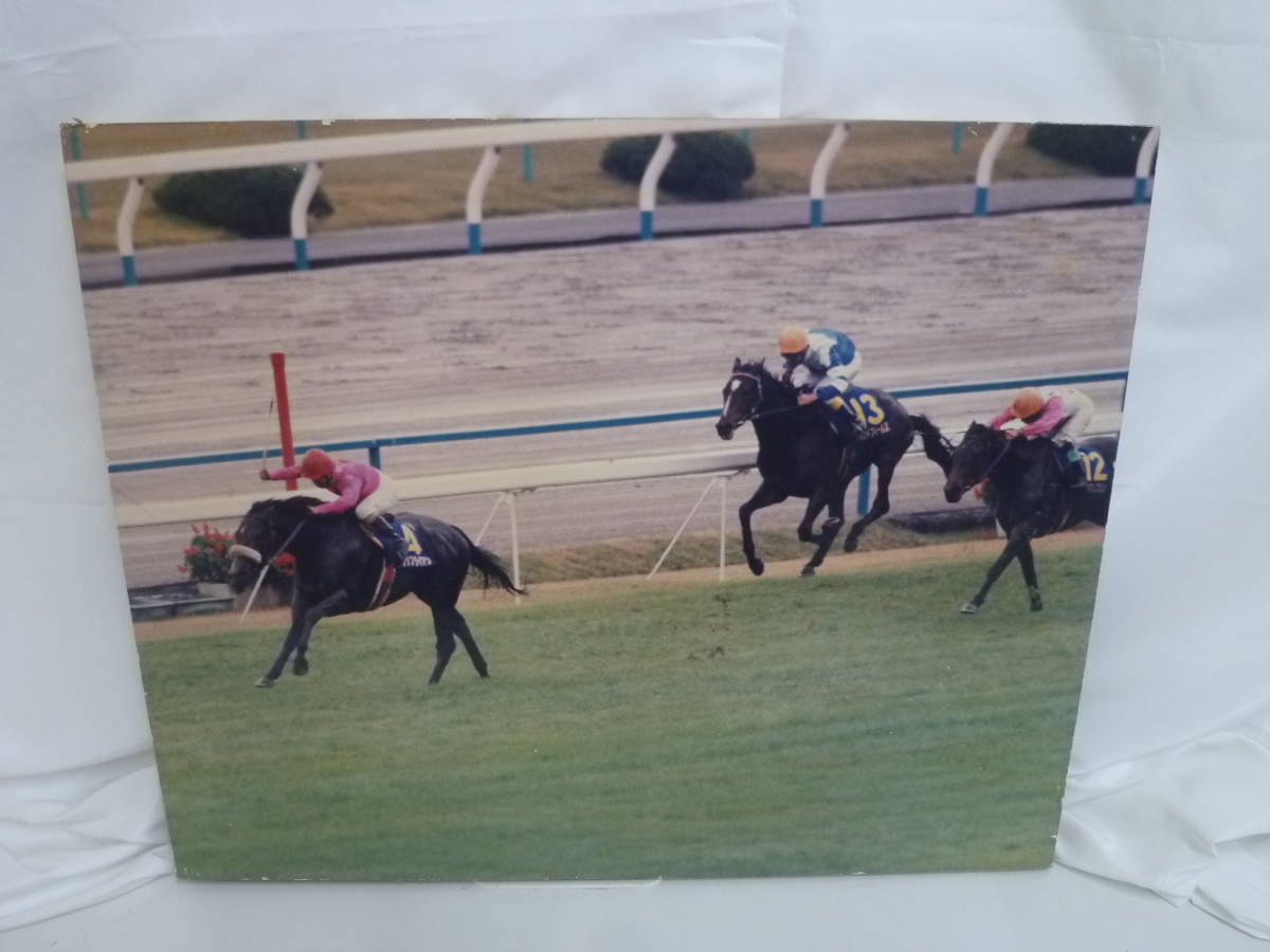 中古品』競馬木製パネル53*42cm4枚セット有馬記念オグリキャップ 