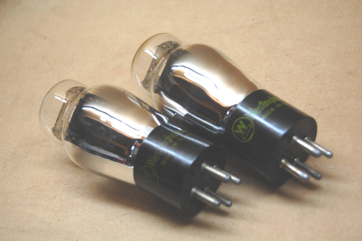 真空管 Westinghouse 45 Disk Getter near mint pair | Westinghouse