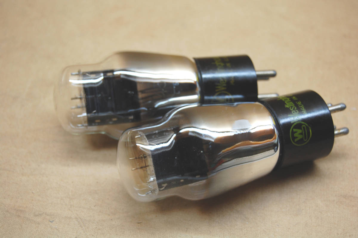 真空管 Westinghouse 45 Disk Getter near mint pair | Westinghouse