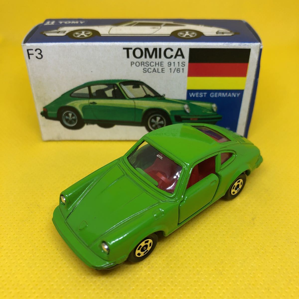 トミカ 日本製 青箱 F3 ポルシェ 911S 当時物 絶版 ③ トミカ 日本製