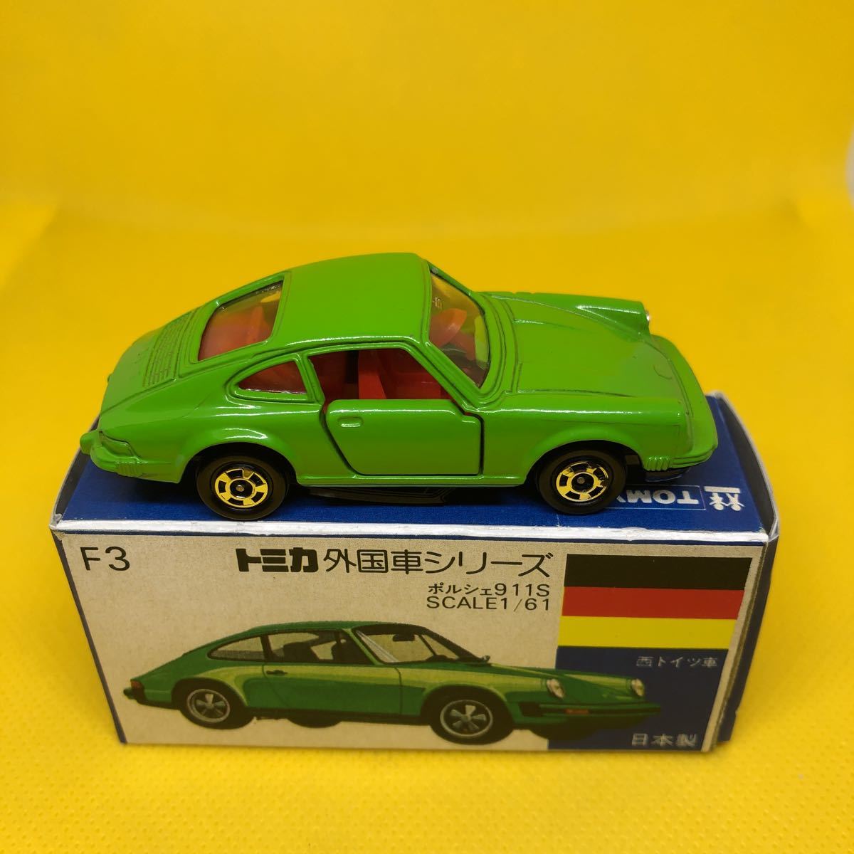 トミカ 日本製 青箱 F3 ポルシェ 911S 当時物 絶版 ③ トミカ 日本製
