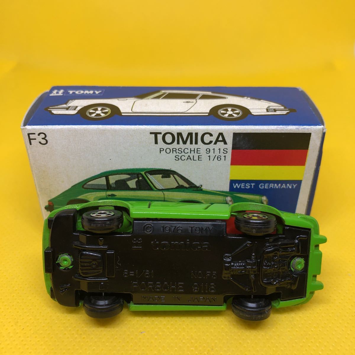 トミカ 日本製 青箱 F3 ポルシェ 911S 当時物 絶版 ③ トミカ 日本製