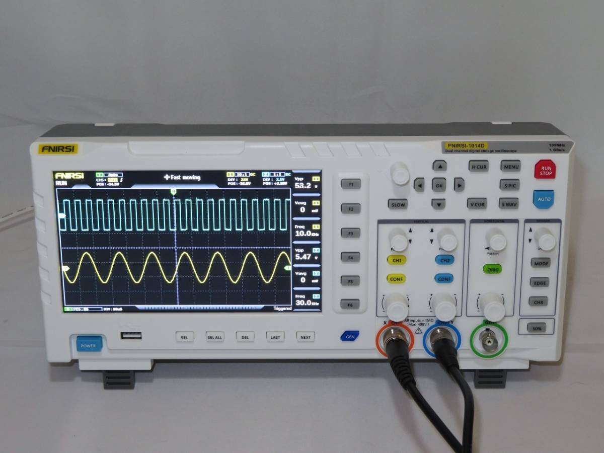 FNIRSI-1014D 100MHz 1GS 2CH オシロスコープ DDSFG内蔵 新品同様 FNIRSI-1014D 100MHz Dual Channel Oscilloscope 1GSa&frasl;s