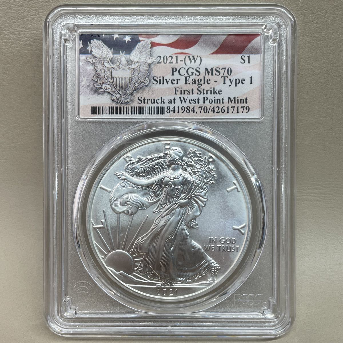 アメリカ 銀貨 MS70 1ドル PCGS シルバー 0 シルバーイーグル 2021-(P
