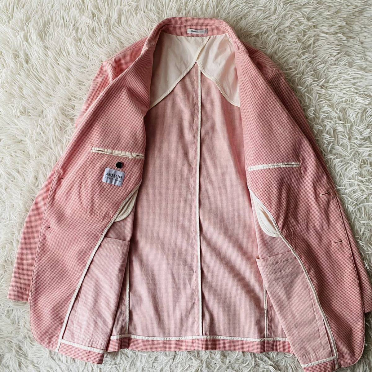 1円○極美品○ARMANI COLLEZIONI【都会的なスタイル】チェック 希少 
