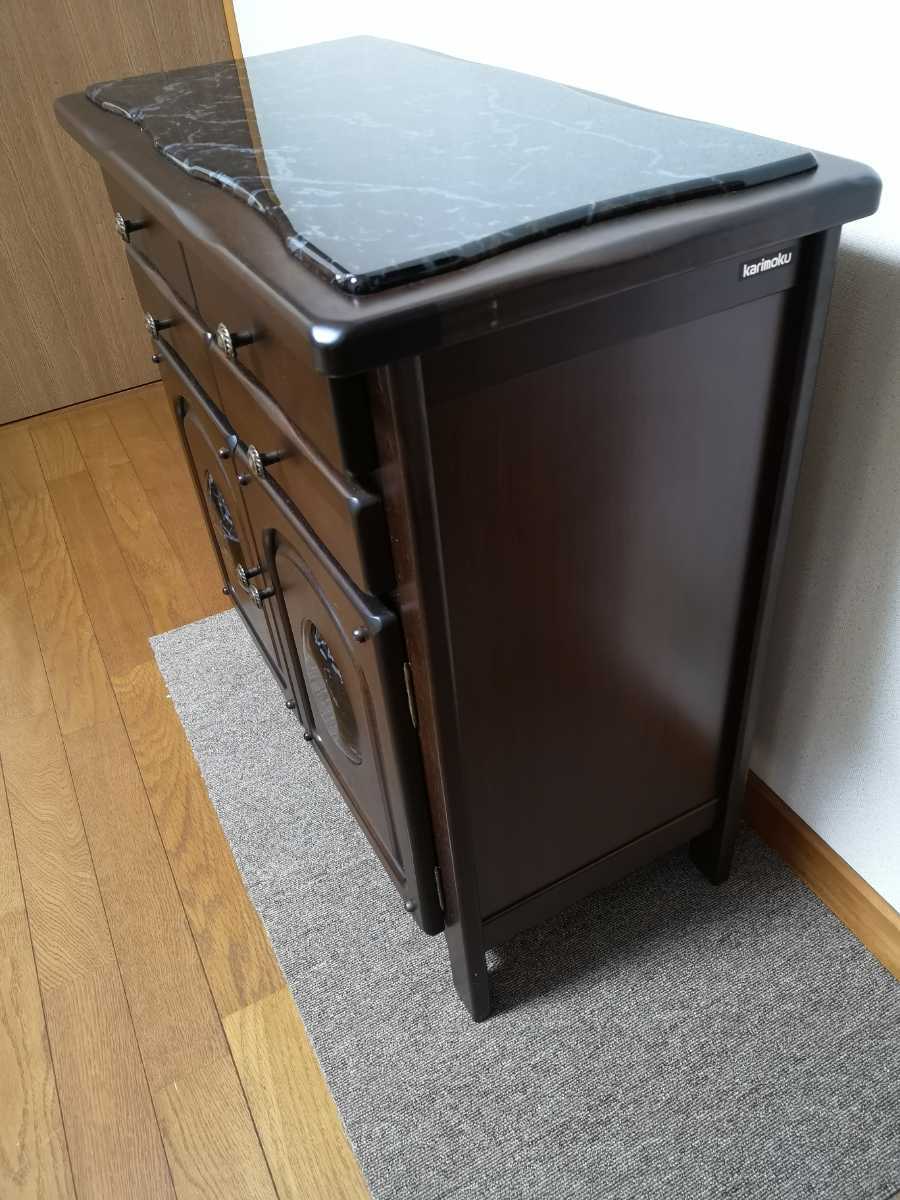 カリモク家具 開き戸 収納家具 中古 ②