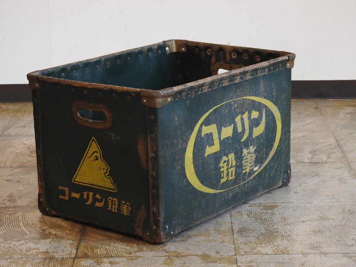 ボテ箱 昭和レトロ コーリン鉛筆 ボテ箱 / ノベルティ 看板 旧車 カブ バイク