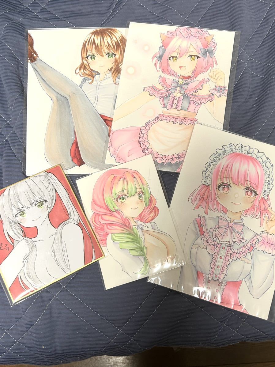 手描きイラスト 同人 オリジナル 女の子 ラフ画 オリジナル+フリーレン