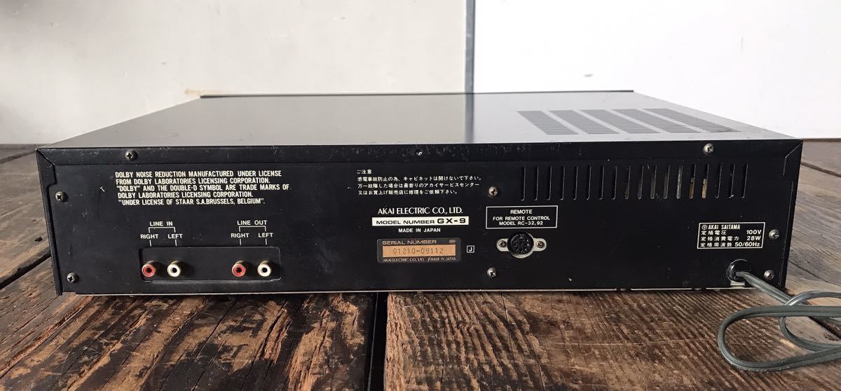 AKAI ステレオカセットデッキ GX-9 【公式通販】