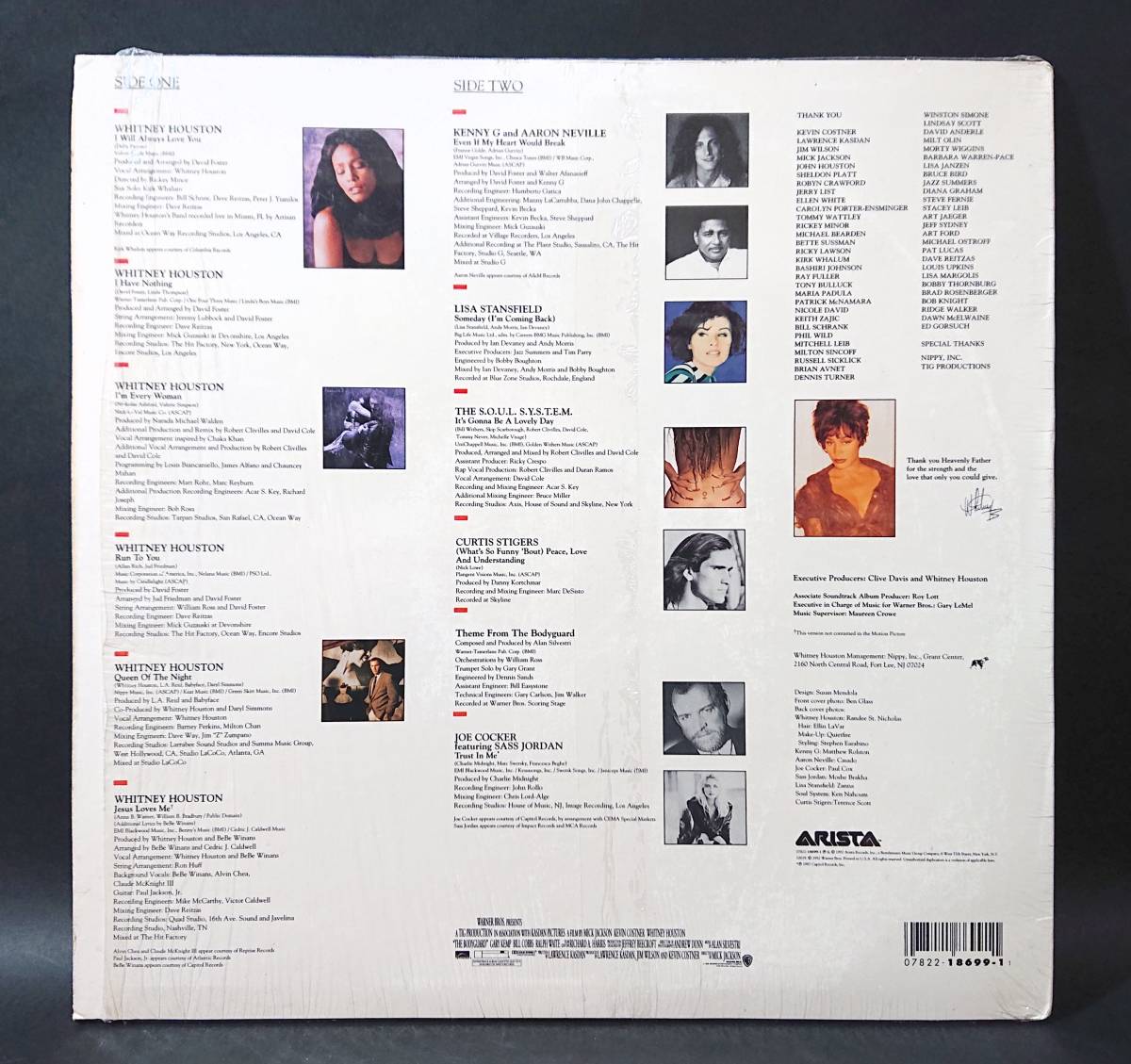 US盤LP】 Whitney Houston etc. (ホイットニー・ヒューストン，他