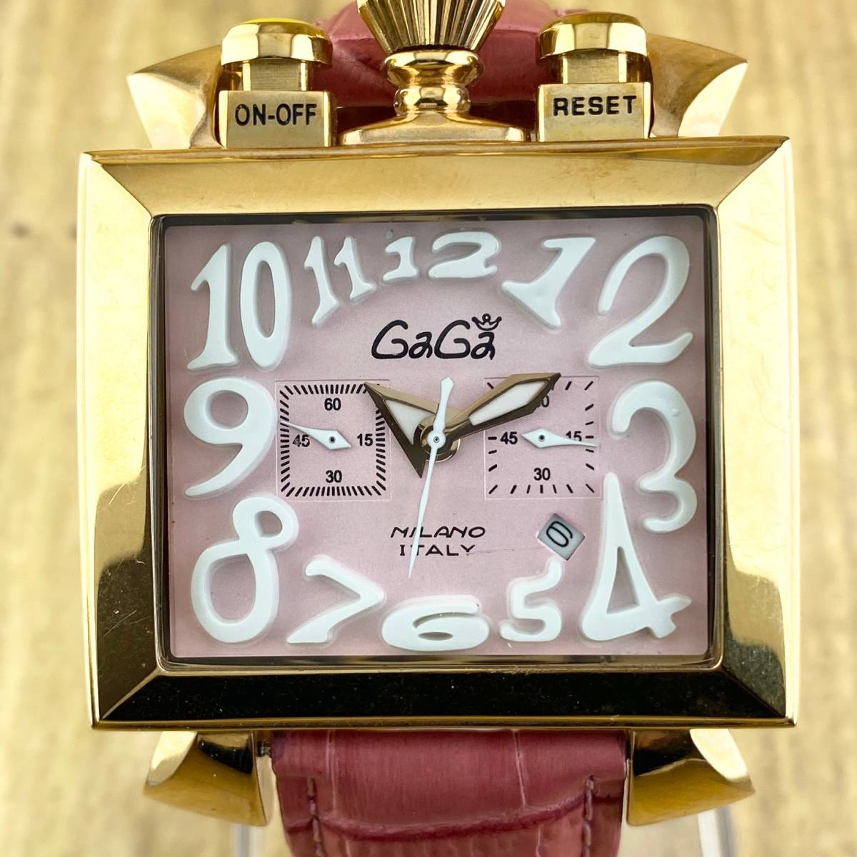 1円〜】GaGaMILANO ガガミラノ 腕時計 メンズ クロノグラフ NAPOEONE 