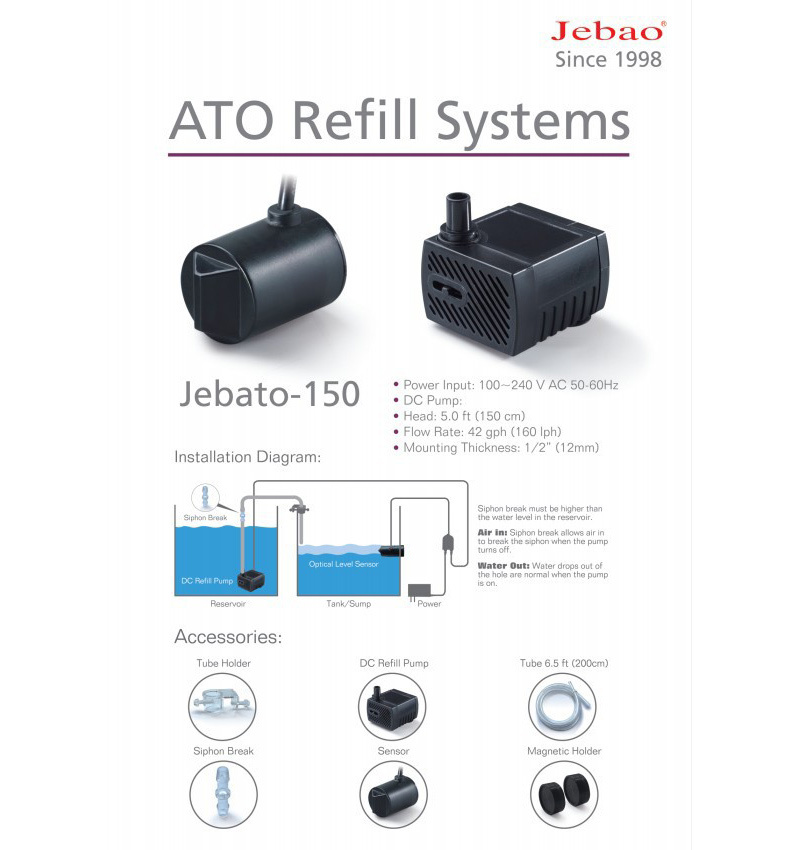 お得，低価 2022年最新型 Jebao Jebato-150 CoralBox 簡単設置 光学式 自動給水システム フルセット サンゴ オーバーフロー 全国使用可(水槽装飾品)｜売買されたオークション情報、yahooの商品情報をアーカイブ 水槽装飾品