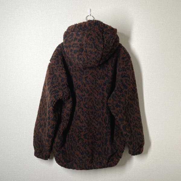21AW 美品】WACKO MARIA ワコマリア LEOPARD BOA FLEECE HOODED JACKET 