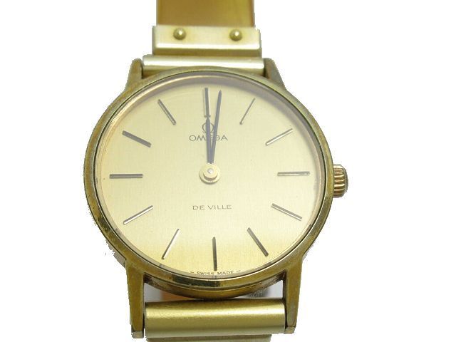 オメガ OMEGA VINTAGE ヴィンテージ レディース デビル 金無垢 手巻き