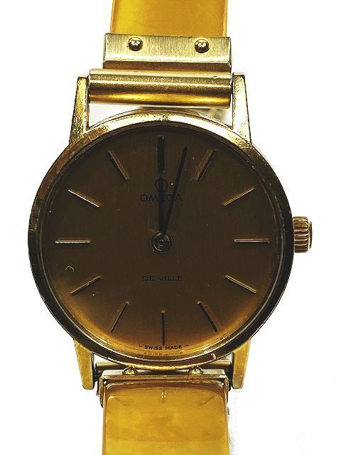 オメガ OMEGA VINTAGE ヴィンテージ レディース デビル 金無垢 手巻き