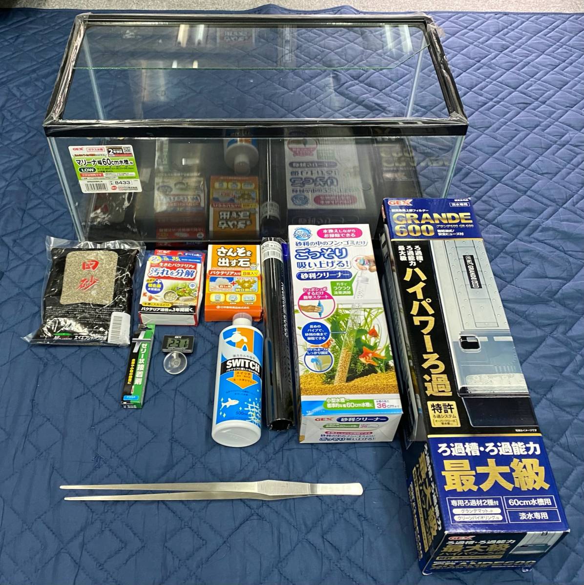 【人気SALE，新品】 スタート 初心者 ガラス水槽 60センチ 淡水用セット 魚 アクアリウム 飼育 ペット 生き物 221012-41(60cm～)｜売買されたオークション情報、yahooの商品情報をアーカイブ公開 - オークファン 60cm～