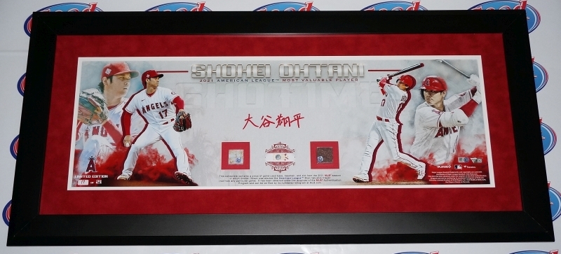 大谷翔平 2021年 MVP 直筆サイン入りパネル
