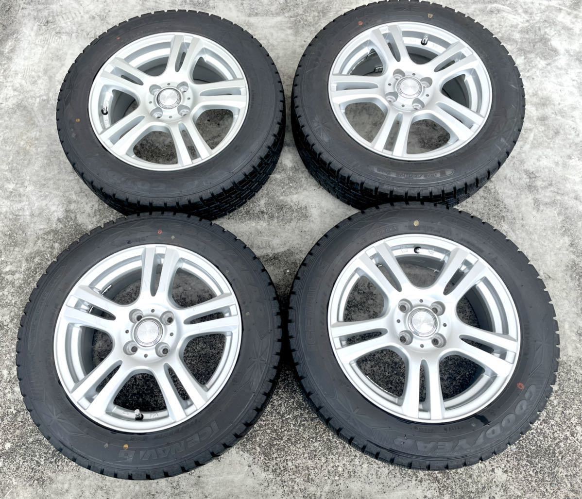 低価，HOT バリ溝 175/65R15 グッドイヤー アイスナビ6 GOOD YEAR ICENAVI6 15インチ アルミホイール付 スタッドレスタイヤ 4本セット(スタッドレスタイヤ)｜売買されたオークション情報、yahooの商品情報をアー 4穴
