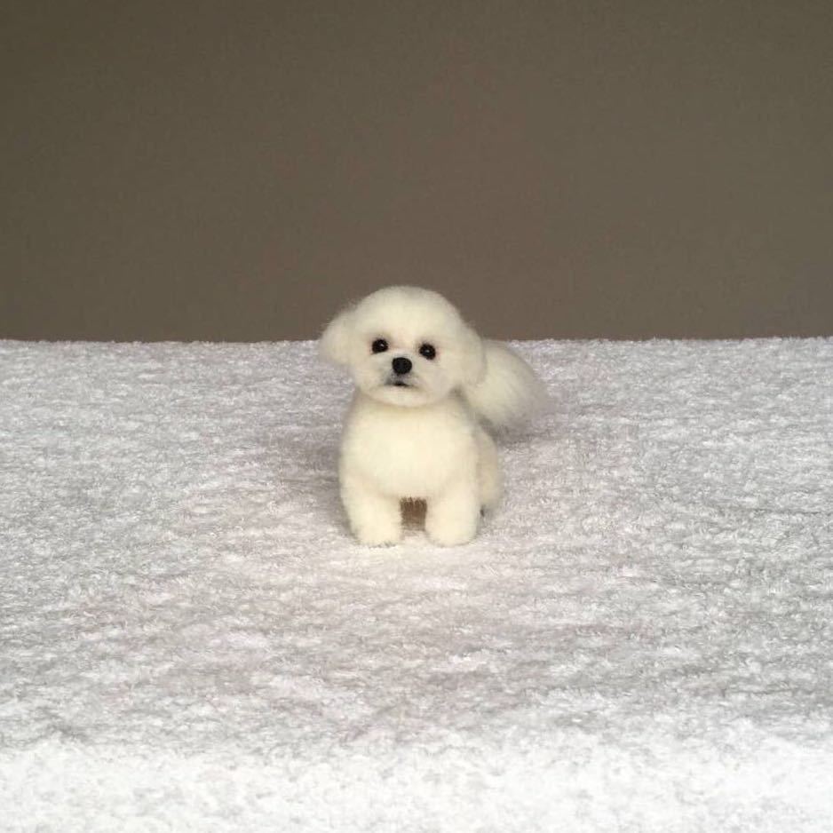 ☆ぴのきち☆7.0cmのマルチーズちゃん☆羊毛フェルト マルチーズ 犬