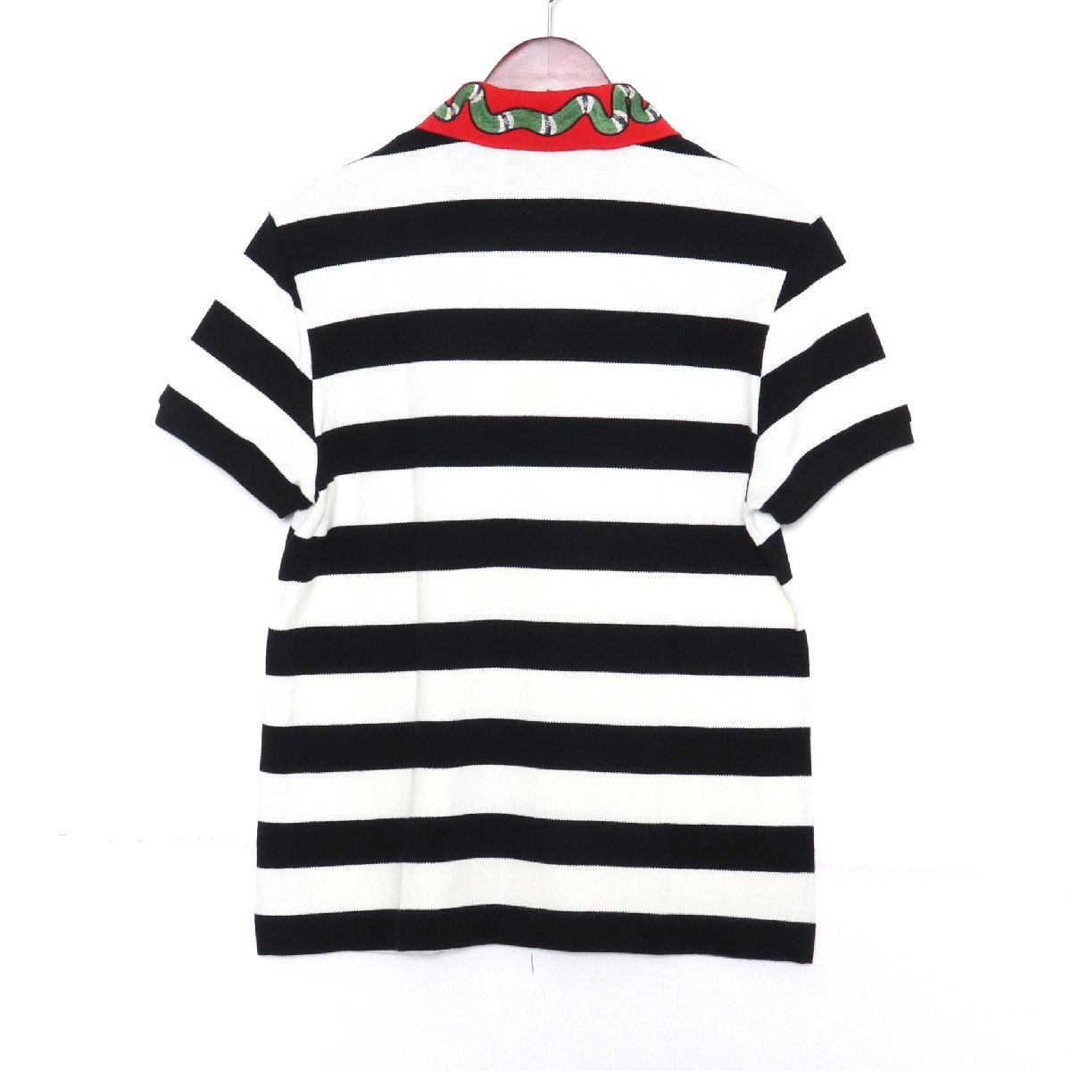 GUCCI スネークボーダーポロシャツ XSサイズ マルチカラー 431039 
