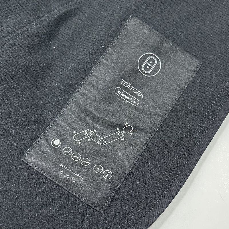 TEATORA テアトラ WALLET PANTS RESORT SOLOMODULE SM ウォレットパンツ リゾート ソロモジュール サイズ:3 黒 ブラック ストレッチ