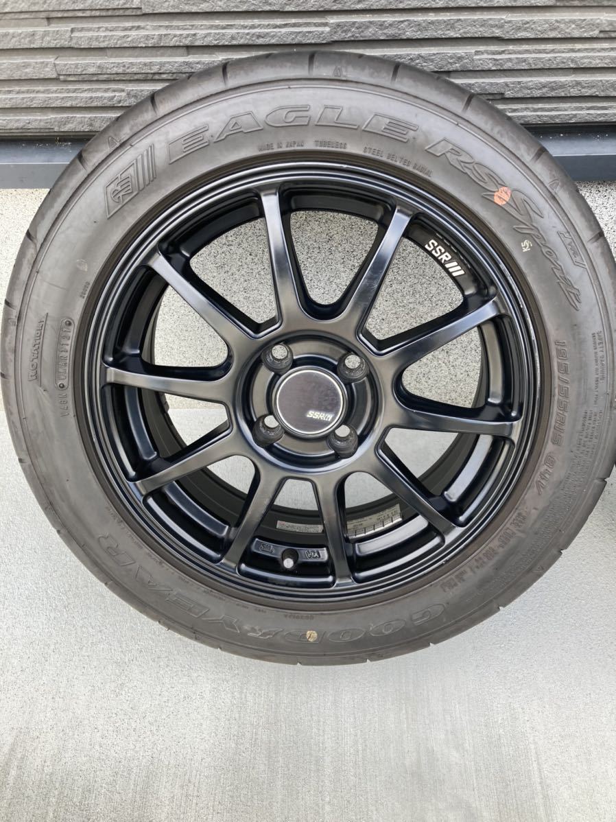 SSR GTV02 ブラック 15インチ 6.0J +45 PCD100 4H GOODYEAR SSR GTV02 ブラック 15インチ 6.0J +45 PCD100 4H GOODYEAR