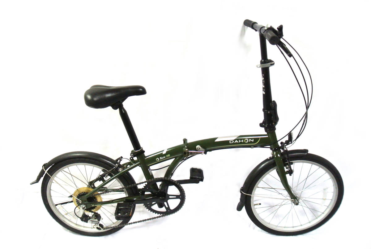10-061 ☆ 1円～【DAHON】※ SUV D6 折り畳み SHIMANO 6速 20インチ 緑色